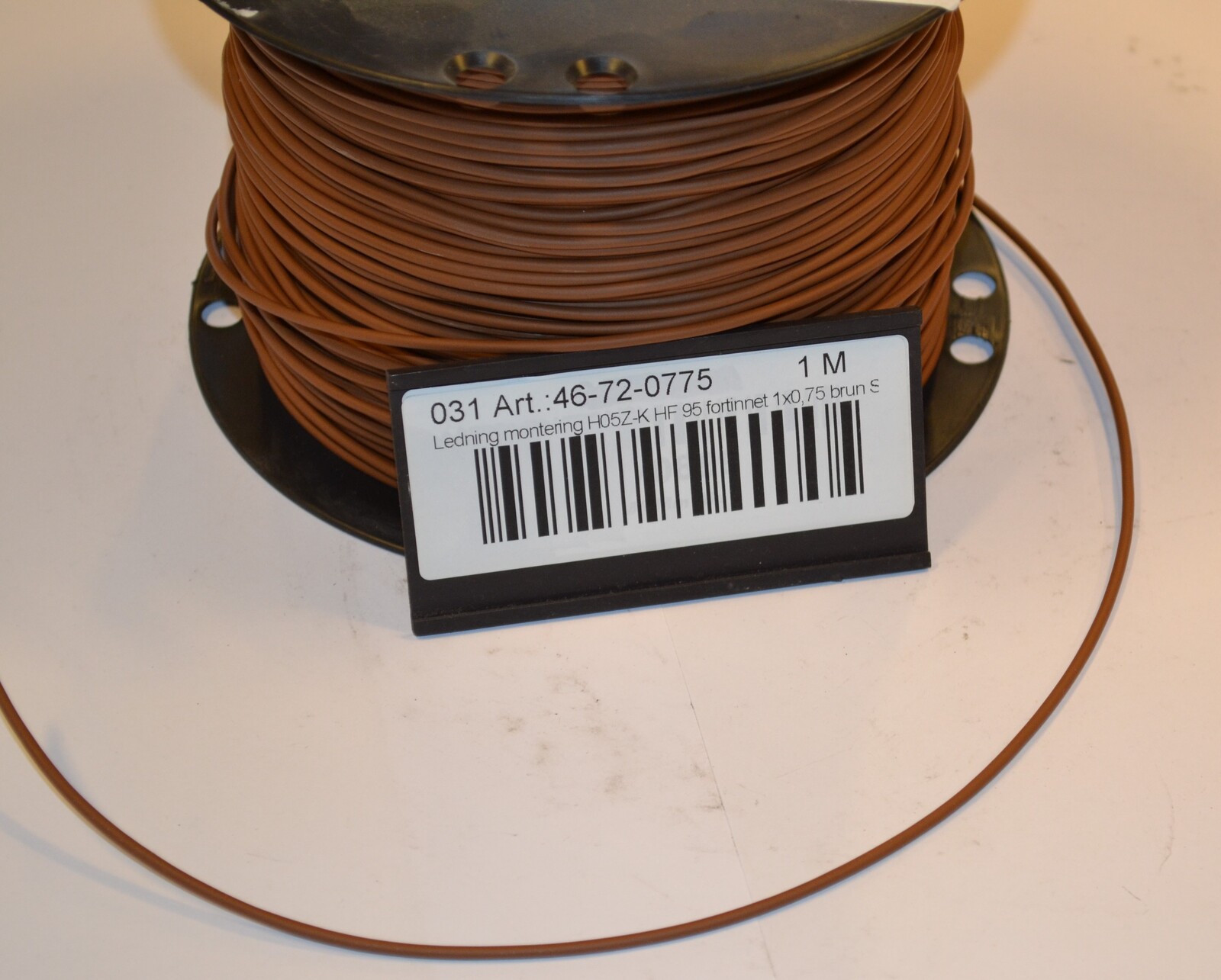 Cable H05Z-K HF 95 1x0.75 brown S200